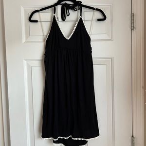 NWT Sunsets California little black beach dress with tie back in size small.